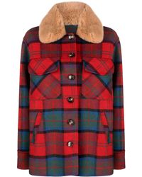 Ava Adore - Plaid Check Flannel Shirt Jacket - Lyst