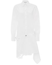JW Anderson - ハイブリッド デニム ロングスリーブ シャツドレス - Lyst