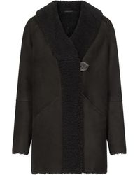 Loulou de Saison - Isak Hooded Shearling Coat - Lyst