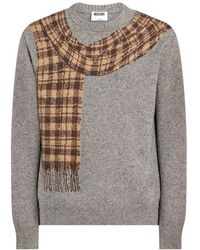 Moschino - Pullover Mit Woll-Seidengemisch - Lyst