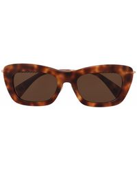 Lanvin - Tortoiseshell-effect Cat-eye Sunglasses - Lyst