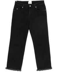 Isabel Marant - Ombela Frayed-Hem Straight-Leg Jeans - Lyst