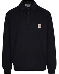 Carhartt - Logo-Patch Cotton Polo Shirt - Lyst
