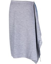 Fendi - Ff Wool Skirt - Lyst