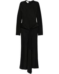 Nanushka - Crew-Neck Draped Maxi Dress - Lyst