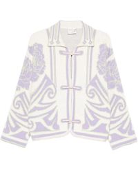 forte_forte - Peonia My Love Toggle-Fastening Cardigan - Lyst