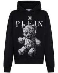 Philipp Plein - Jersey Hoodie Teddy Dollar Stones - Lyst