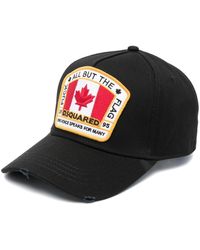DSquared² - Canadian Patch Baseball Cap Black - Lyst