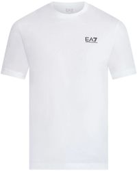 EA7 - Katoenen T-Shirt - Lyst