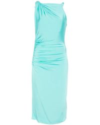 Marella - Robe Midi Froncée À Une Épaule Limosa - Lyst