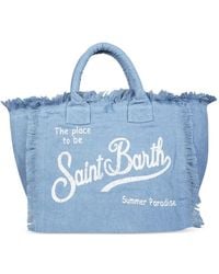MC2 Saint Barth - Vanity Frayed-Edge Tote Bag - Lyst