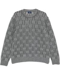 Drumohr - Basket-Weave Crew-Neck Sweater - Lyst