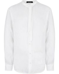 DSquared² - Linen Tie Dropped Shoulder Shirt - Lyst