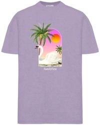 FAMILY FIRST - Swan-Print T-Shirt - Lyst