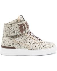 Philipp Plein - Paisley-Print Hi-Top Sneakers - Lyst