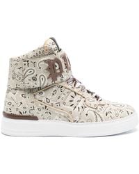 Philipp Plein - Paisley-Print Hi-Top Sneakers - Lyst
