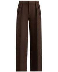 Manière De Voir - Julie Twin-Pleat Tailored Trousers - Lyst