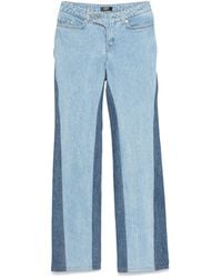 Mugler - バイカラー ストレートジーンズ - Lyst