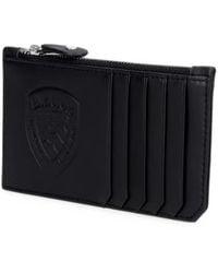 Blauer - Logo-Embossed Leather Cardholder - Lyst