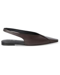 Brunello Cucinelli - Calfiskin Slingback Flats - Lyst