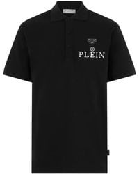Philipp Plein - Camiseta Tipo Polo Con Logo Bordado - Lyst