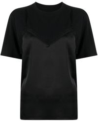 JNBY - T-Shirt im Layering-Look mit Satineinsatz - Lyst