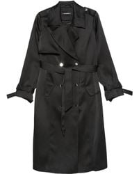 Karl Lagerfeld - ベルテッド ダブルコート - Lyst