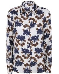 Laura Urbinati - Floral-Print Silk Shirt - Lyst