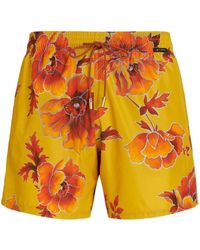 Etro - Floral-print Drawstring Swim Shorts - Lyst