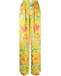 Balenciaga - Floral-print Straight-leg Pyjama Trousers - Lyst