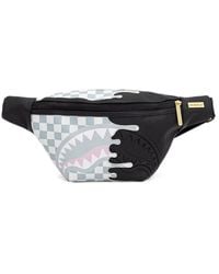 Sprayground - Checkered Shark-Motif Belt Bag - Lyst