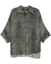 Ziggy Chen - Geometric-Print Short-Sleeve Shirt - Lyst