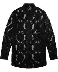 Song For The Mute - Lace-Patterned Shirt - Lyst