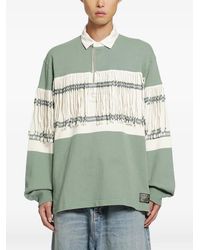 Kapital - Fringed Panelled Rugby Polo Shirt - Lyst