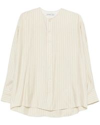 Carven - Camisa A Rayas Sin Cuello - Lyst