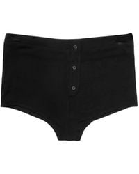 Entire studios - Button-Up Jersey Shorts - Lyst