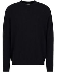 Emporio Armani - Chevron-Knit Sweater - Lyst