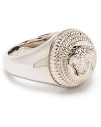 Versace - Ring Met Medusa Hoofd - Lyst