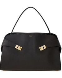 Ferragamo - Hug L Leather Shoulder Bag - Lyst