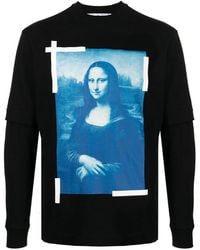 Off-White c/o Virgil Abloh - Monalisa プリント ロングtシャツ - Lyst