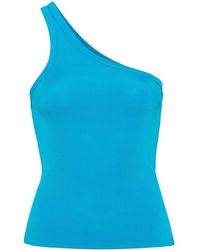 Forte Forte - One-shoulder Ribbed Tank Top - Lyst
