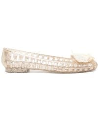 HEAVENLY JELLY - Glitter-Embellished Flat Pumps - Lyst