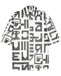 Walter Van Beirendonck - Gekreukt Overhemd Met Logoprint - Lyst