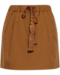 Max Mara - Minigonna in tela di lana, mohair e seta - Lyst