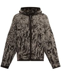 ROA - Abstract-Pattern Zip-Up Hoodie - Lyst