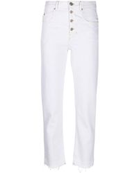 Isabel Marant - Cropped Straight-leg Jeans - Lyst