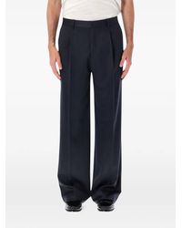 Lardini - Pleated Straight-Leg Trousers - Lyst
