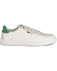Gas - Perforated Panelled Sneakers - Lyst