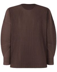 Homme Plissé Issey Miyake - Pleated Long-Sleeve T-Shirt - Lyst
