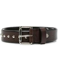 P.A.R.O.S.H. - Stud-Embellished Grained Leather Belt - Lyst